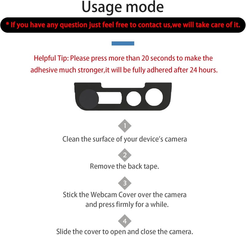 EYSOFT Privacy Cover Compatible for iPhone13 /iPhone 13 Mini with iPhone 13 Front Camera Cover,Protect Privacy and Security But Not Affect Facial Recognitionty But Not Affect Facial Recognition（2Pack） - Image 3